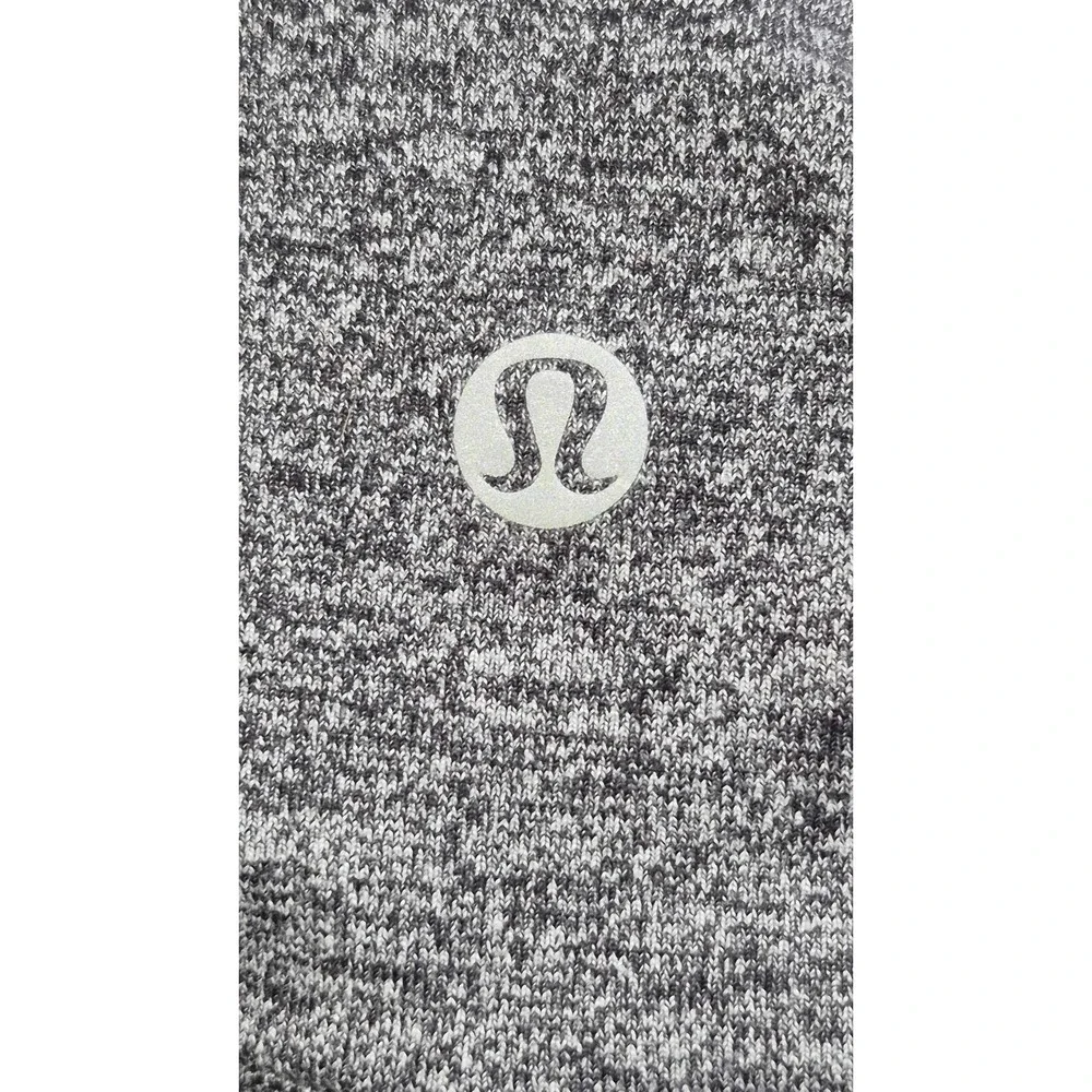 Lululemon Women black Heather Skinny Leg Pull-On Ankle Leggings Sz 4 yoga pants‎
